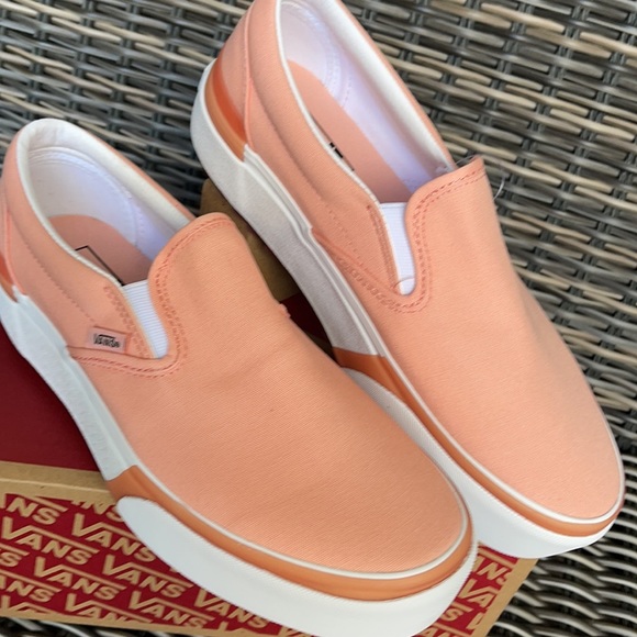 Vans Classic Slip-On S Pastel Peach Pearl/True White WMNS - Picture 7 of 16